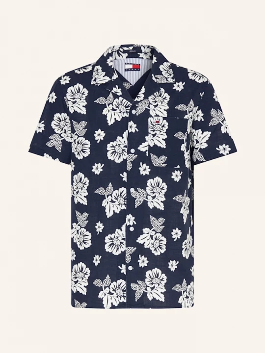 Obrázek produktu Tommy Jeans Košile Resort Comfort Fit tmavě modrá / bílá