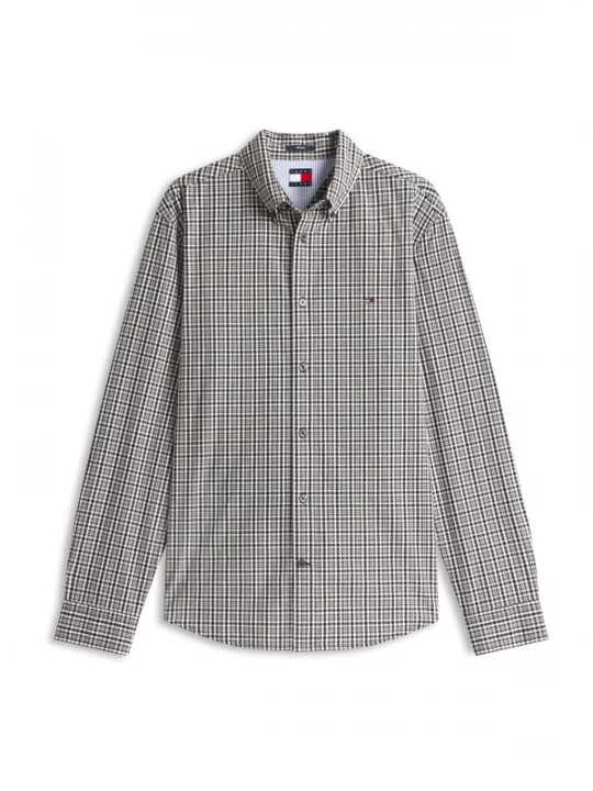 Obrázek produktu Tommy Jeans Košile šedá / tmavě šedá / černá / bílá