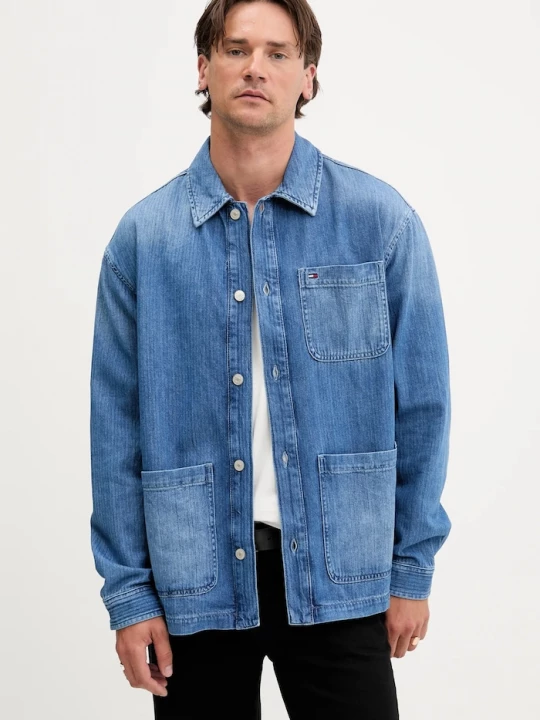 Obrázek produktu Tommy Jeans Košilová bunda Tommy Jeans modrá