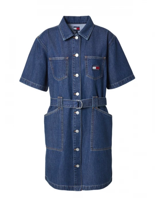 Obrázek produktu Tommy Jeans Košilové šaty modrá džínovina