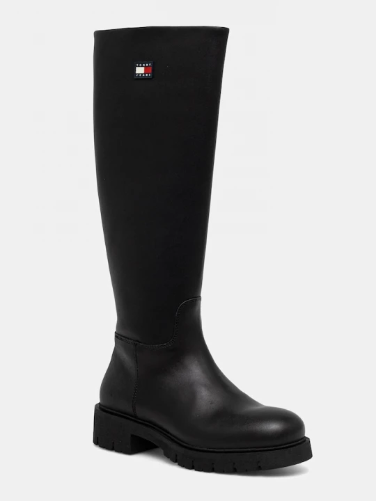 Obrázek produktu Tommy Jeans Kozačky Tommy Jeans TJW STRETCHY LONG SHAFT černá