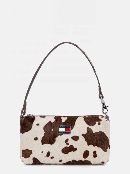 Obrázek produktu Tommy Jeans Kožená kabelka Tommy Jeans béžová
