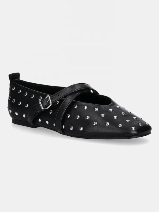 Obrázek produktu Tommy Jeans Kožené baleríny Tommy Jeans MARYJANE STUDDED BALLERINA černá