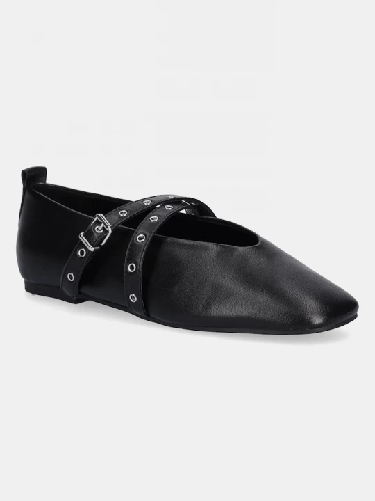 Obrázek produktu Tommy Jeans Kožené baleríny Tommy Jeans TJW LEATHER MARYJANE BALLERINA černá