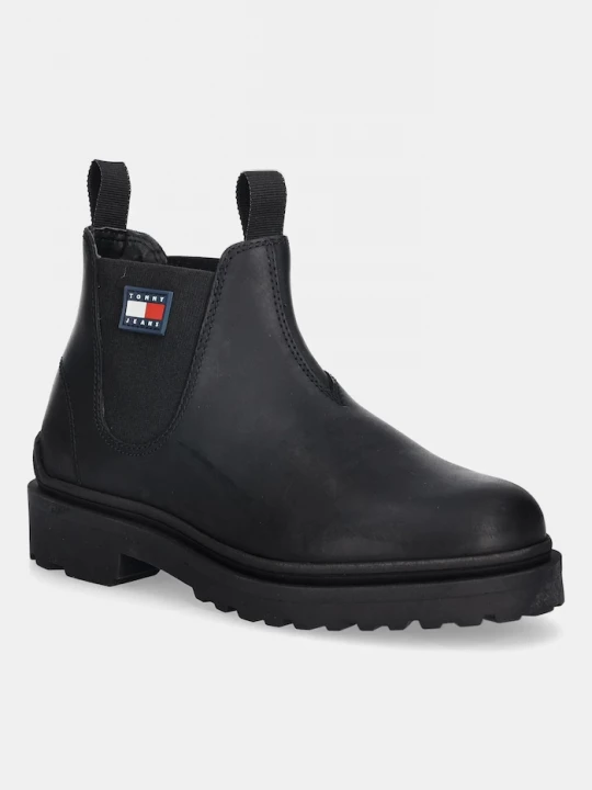 Obrázek produktu Tommy Jeans Kožené boty Tommy Jeans TJM CHELSEA LEATHER černá