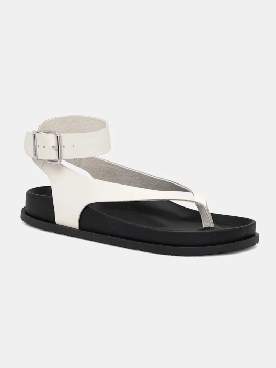 Obrázek produktu Tommy Jeans Kožené sandály Tommy Jeans TJW ANKLE STRAP SANDAL béžová