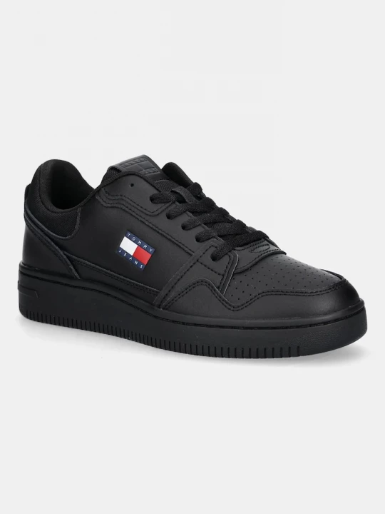 Obrázek produktu Tommy Jeans Kožené tenisky TJM RETRO BASKET černá