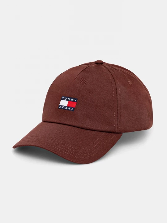 Obrázek produktu Tommy Jeans kšiltovka pánská bavlněná červená