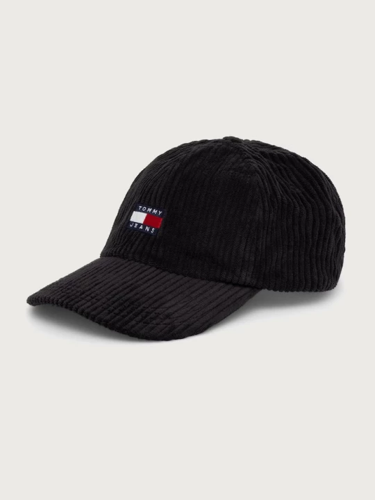 Obrázek produktu Tommy Jeans kšiltovka pánská manšestrová černá
