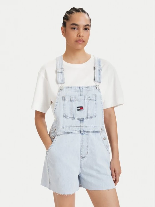 Obrázek produktu Tommy Jeans Lacláče Dungaree DW0DW22402 Světle modrá Relaxed Fit