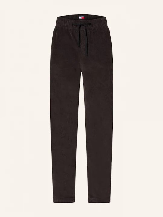 Obrázek produktu Tommy Jeans Manšestrové Kalhoty Isaac V Joggingovém Stylu Slim Fit černá