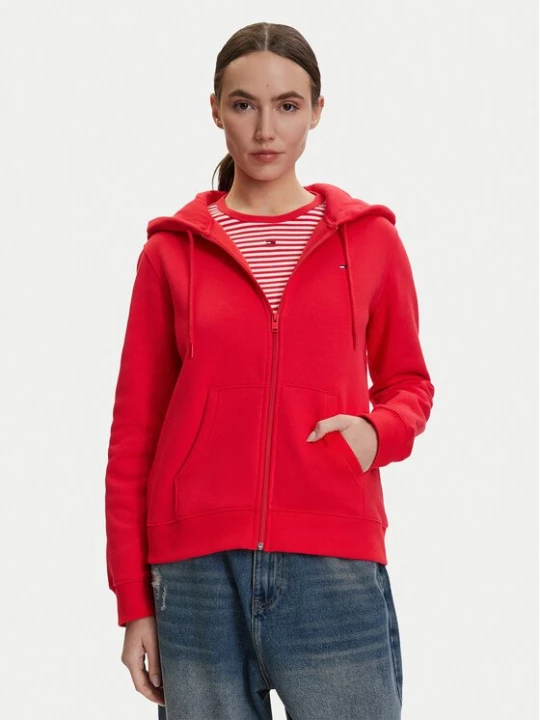 Obrázek produktu Tommy Jeans Mikina DW0DW19729 Červená Regular Fit