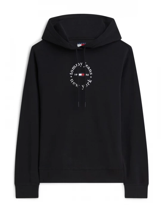 Obrázek produktu Tommy Jeans Mikina 'ESS' černá / bílá