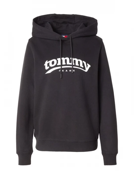 Obrázek produktu Tommy Jeans Mikina 'ESS' černá / bílá