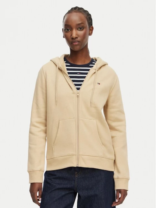 Obrázek produktu Tommy Jeans Mikina Flag DW0DW19729 Béžová Regular Fit