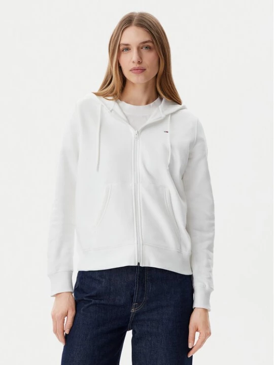 Obrázek produktu Tommy Jeans Mikina Flag DW0DW19729 Bílá Regular Fit