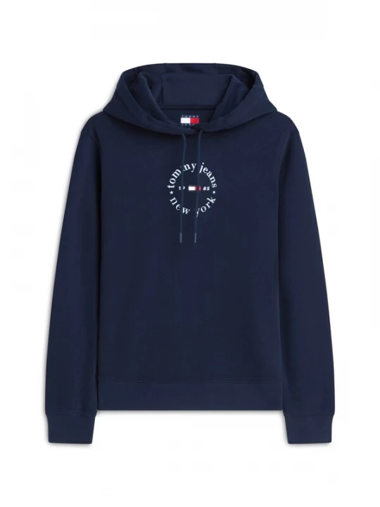 Obrázek produktu Tommy Jeans Mikina 'Logo Drawstring' námořnická modř / červená / bílá