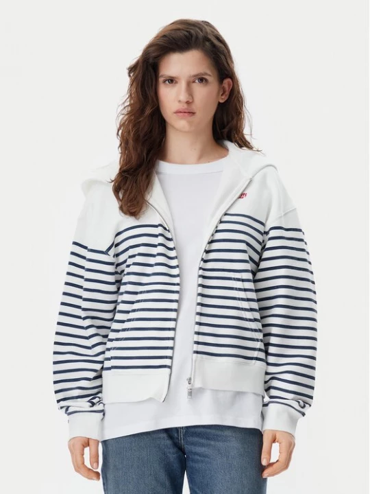Obrázek produktu Tommy Jeans Mikina Script Logo DW0DW20303 Bílá Boxy Fit