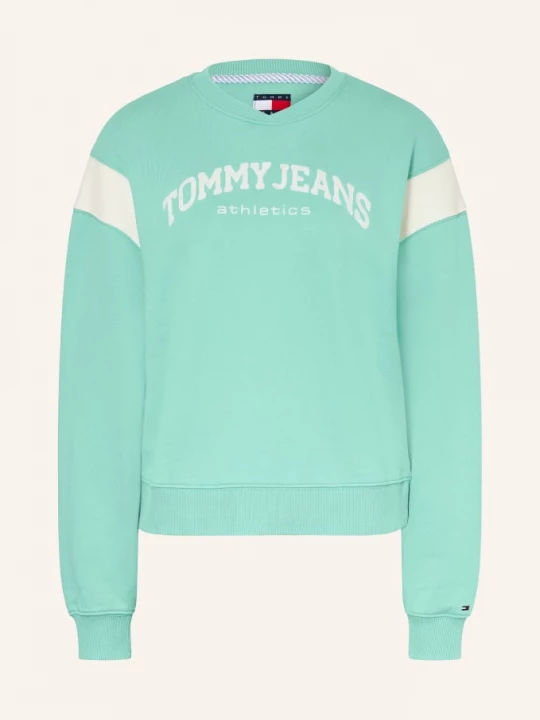 Obrázek produktu Tommy Jeans Mikina tyrkysová / režná