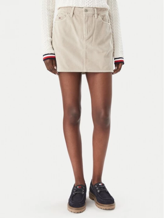 Obrázek produktu Tommy Jeans Mini sukně DW0DW23388 Béžová Regular Fit