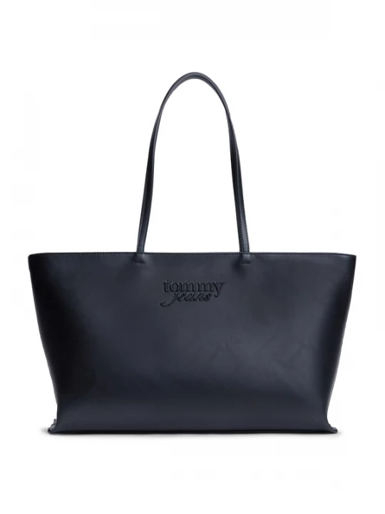 Obrázek produktu Tommy Jeans Nákupní taška 'Essential Textured Logo Tote' černá