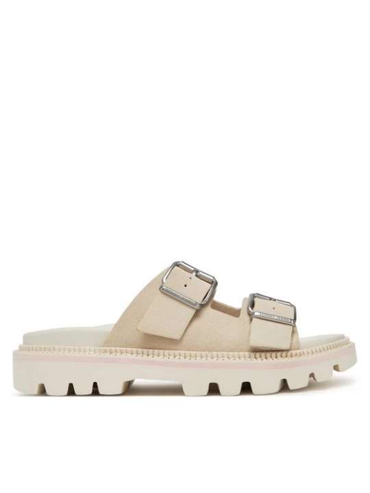 Obrázek produktu Tommy Jeans Nazouváky Double Strap Sandal Suede EN0EN02797 Écru Krémová