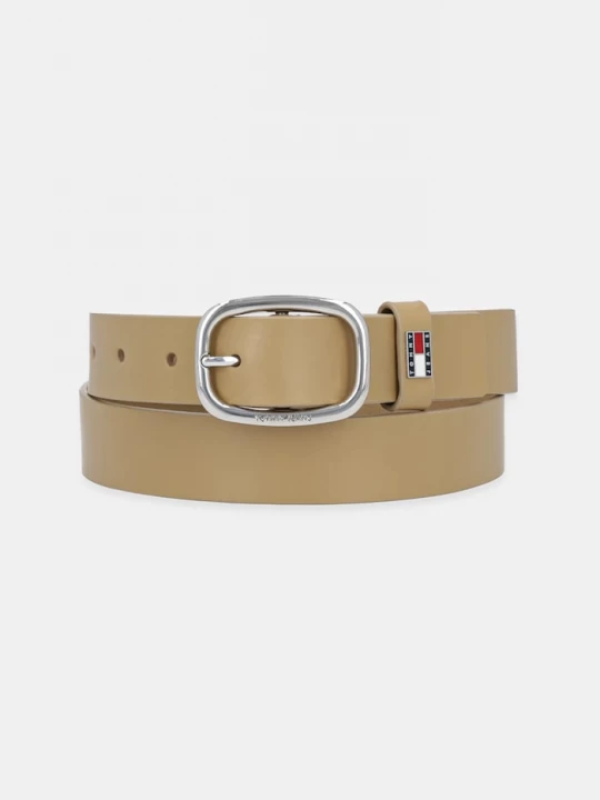 Obrázek produktu Tommy Jeans pásek dámský kožený béžová