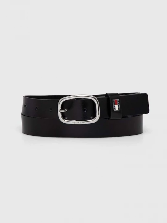 Obrázek produktu Tommy Jeans pásek dámský kožený černá