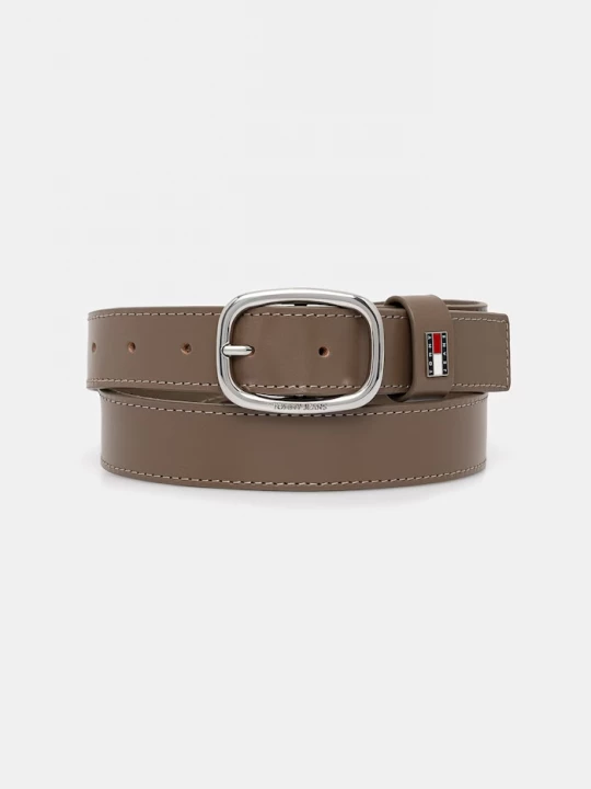 Obrázek produktu Tommy Jeans pásek dámský kožený hnědá