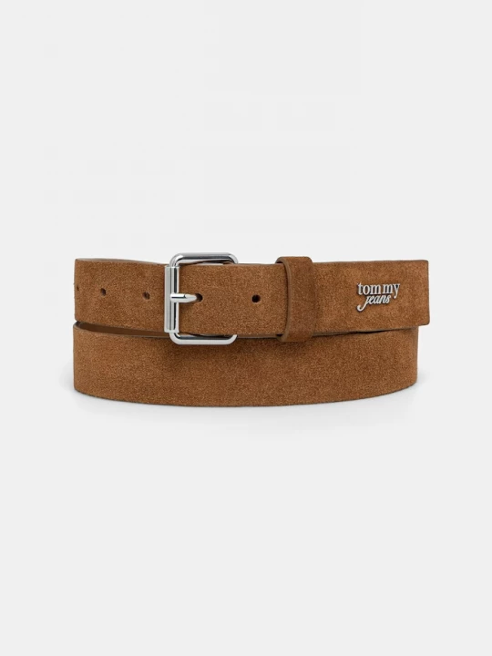 Obrázek produktu Tommy Jeans pásek dámský semišový hnědá