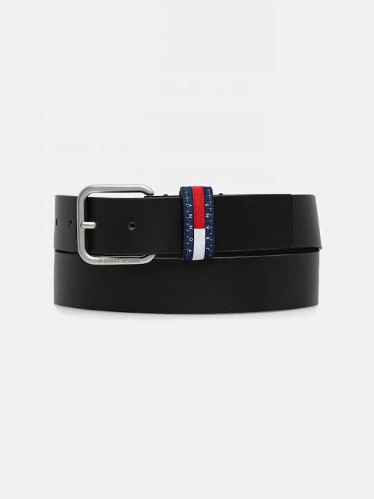 Obrázek produktu Tommy Jeans pásek pánský kožený černá