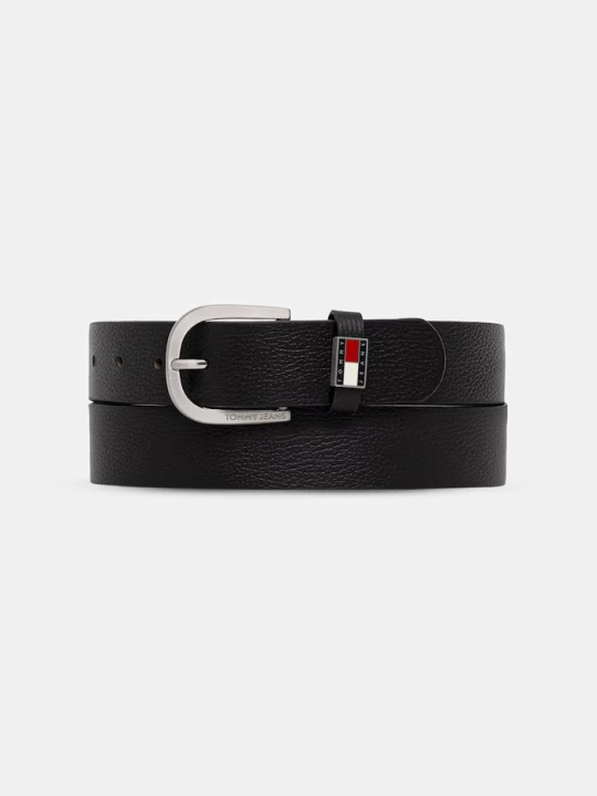 Obrázek produktu Tommy Jeans pásek pánský kožený černá