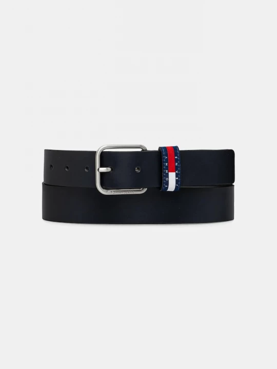 Obrázek produktu Tommy Jeans pásek pánský kožený námořnická modř