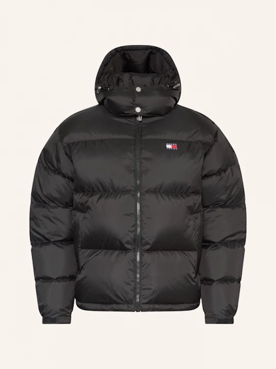 Obrázek produktu Tommy Jeans Péřová Bunda Alaska S Odnímatelnou Kapucí černá
