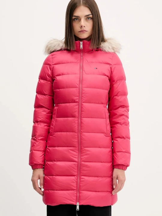 Obrázek produktu Tommy Jeans péřová bunda dámská růžová