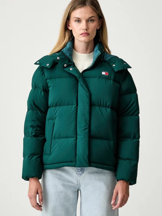 Obrázek produktu Tommy Jeans péřová bunda dámská zelená