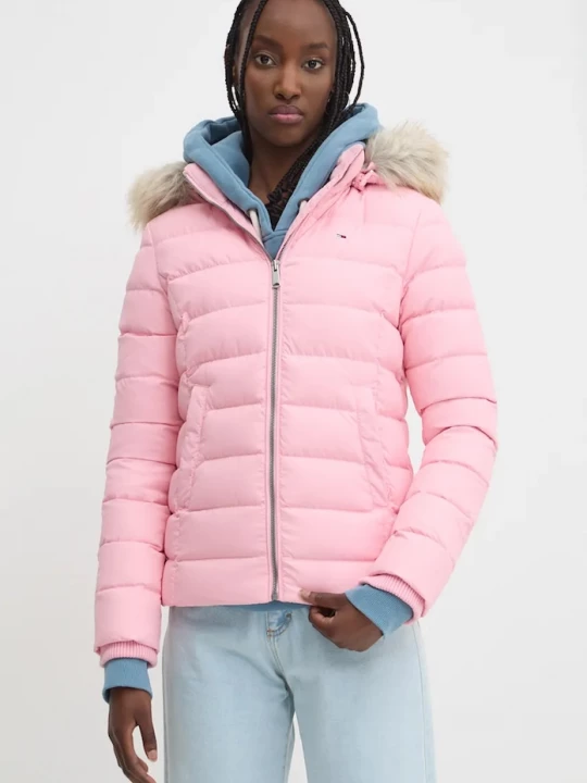 Obrázek produktu Tommy Jeans Péřová bunda Tommy Jeans růžová