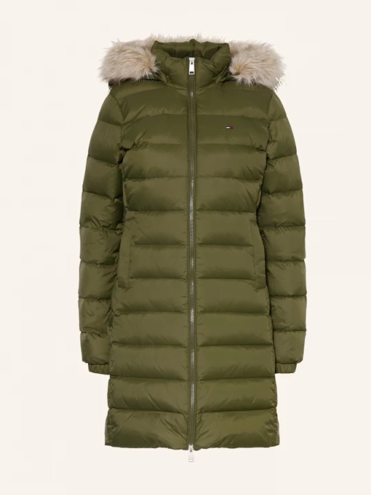 Obrázek produktu Tommy Jeans Péřový Kabát S Odnímatelnou Umělou Kožešinou khaki / světle hnědá