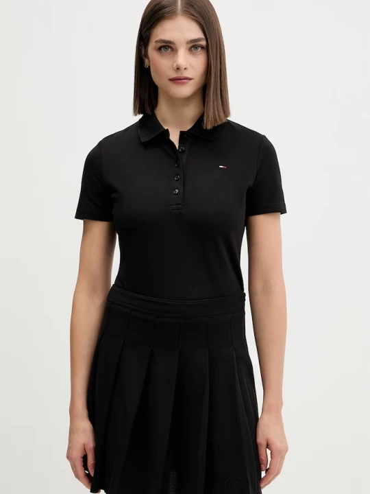 Obrázek produktu Tommy Jeans polo dámské bavlněné černá