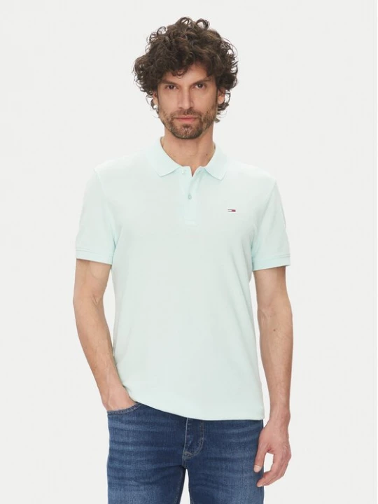 Obrázek produktu Tommy Jeans Polokošile DM0DM20226 Zelená Slim Fit