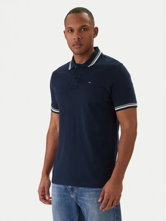 Obrázek produktu Tommy Jeans Polokošile DM0DM22700 Tmavomodrá Regular Fit