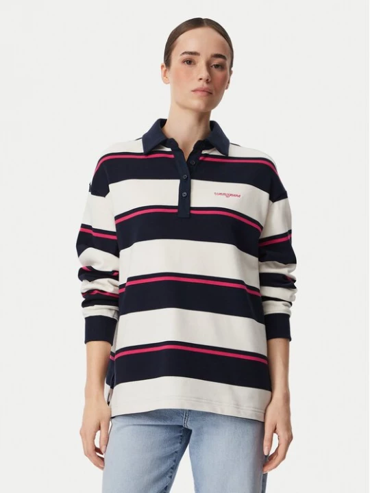 Obrázek produktu Tommy Jeans Polokošile Script Rugby DW0DW23303 Tmavomodrá Relaxed Fit