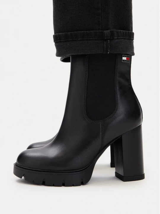 Obrázek produktu Tommy Jeans Polokozačky Tjw Chelsea High Heel Boots EN0EN03112 Černá