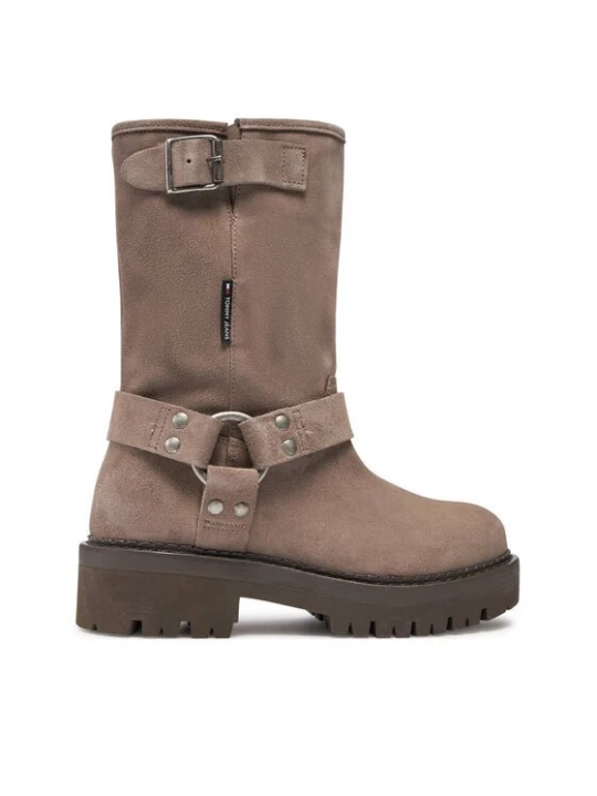 Obrázek produktu Tommy Jeans Polokozačky Tjw Urban Biker Boot Suede EN0EN02729 Šedá