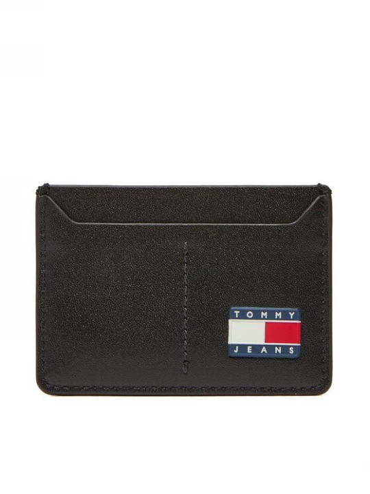 Obrázek produktu Tommy Jeans Pouzdro na kreditní karty Tjm Heritage Leather Cc Holder AM0AM13410 Černá