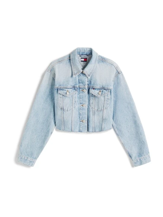 Obrázek produktu Tommy Jeans Přechodná bunda marine modrá / modrá džínovina / červená / bílá