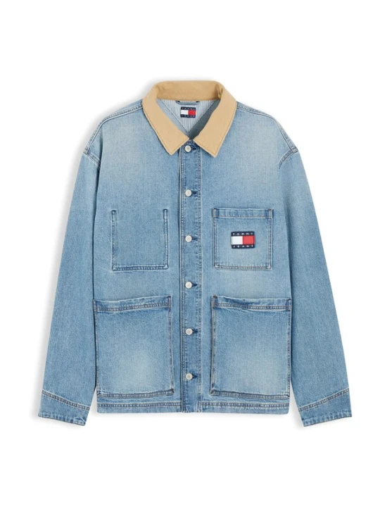 Obrázek produktu Tommy Jeans Přechodná bunda modrá džínovina