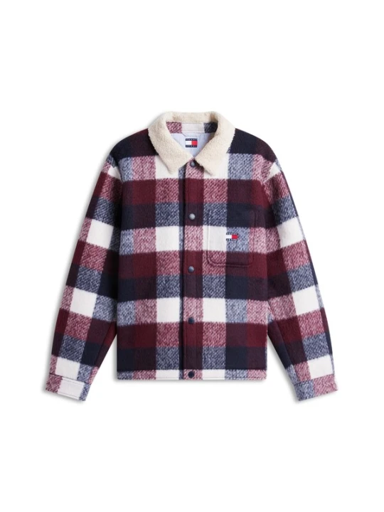 Obrázek produktu Tommy Jeans Přechodná bunda námořnická modř / lilek / vínově červená / bílá