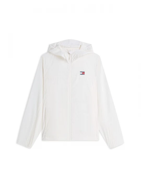 Obrázek produktu Tommy Jeans Přechodná bunda 'Tommy Badge Ripstop Slim' bílá