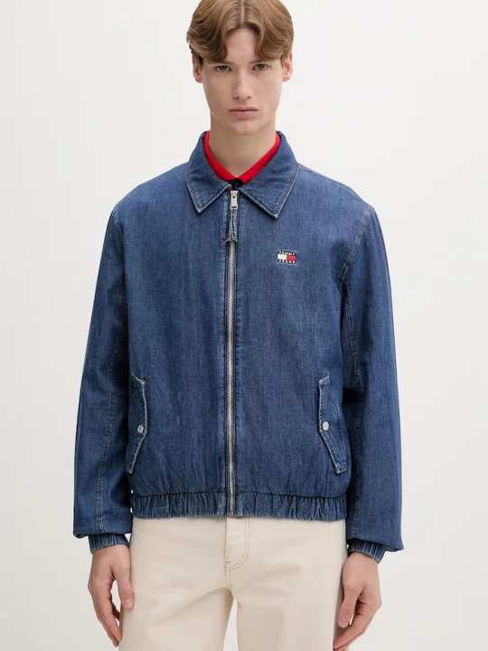 Obrázek produktu Tommy Jeans přechodová bunda pánská džínová modrá